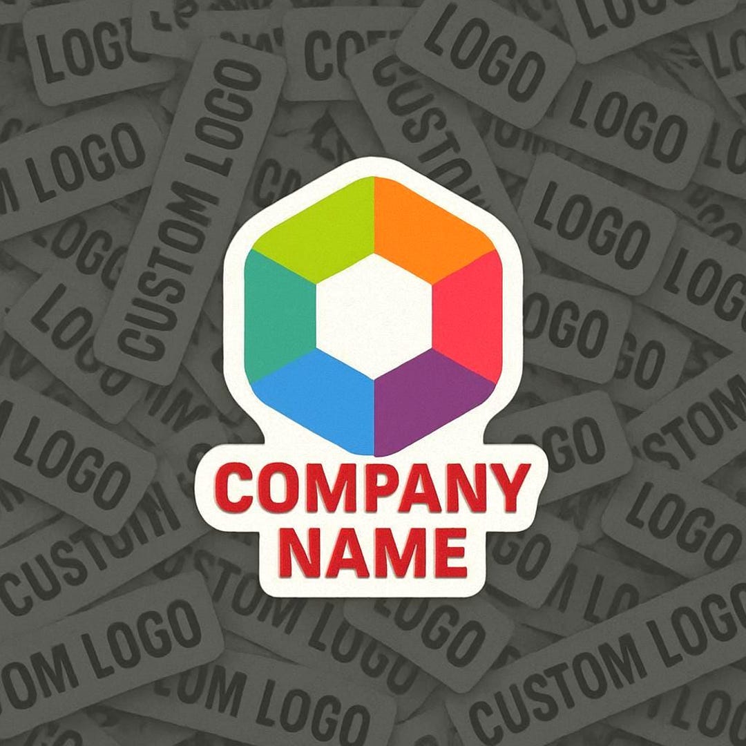 Custom Logo Sticker – Personalized Business Logo Decal for Branding ...