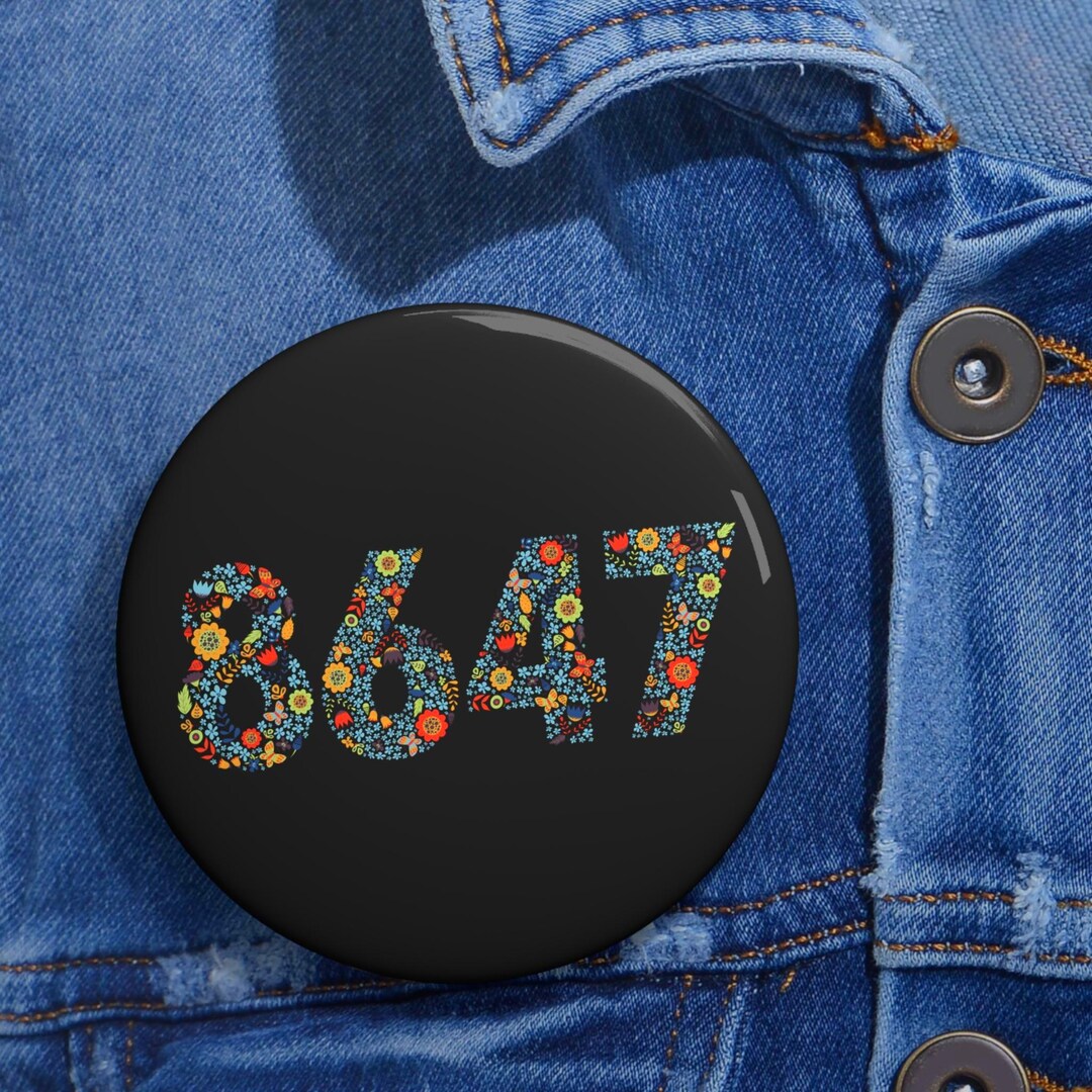 8647 Subtle Anti-trump Pin Button | Political Protest Badge, Satirical ...