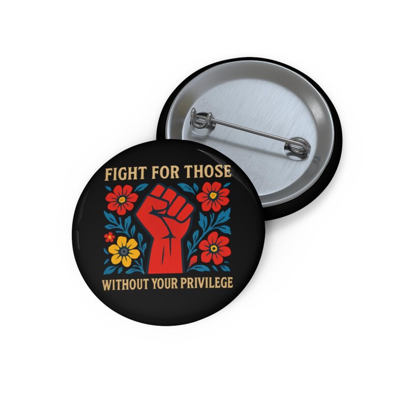 Activist Pin Button, Social Justice Ally Statement - Etsy