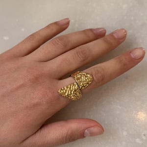 Anello con dichiarazione in oro: acciaio inossidabile regolabile, impermeabile