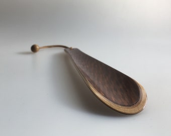 Shoehorn WOODINNI/small/ Lacewood Venner, Maple Wood, Handmade, Compact for Traveling, Shoe Accesories, Gift for Him, Gift for Her