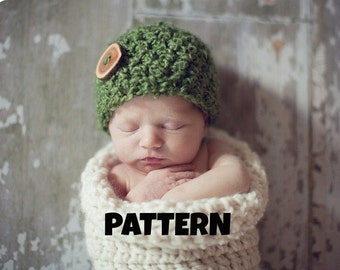 SOFORTIGER DOWNLOAD MUSTER Sweet Pea Beanie Button Hut Foto Requisite (Erlaubnis, fertiges Produkt zu verkaufen)