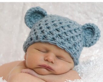 SOFORTIGER DOWNLOAD MUSTER Little Mister Teddy Bear Hat Photo Prop (Berechtigung zum Verkauf des fertigen Produkts)