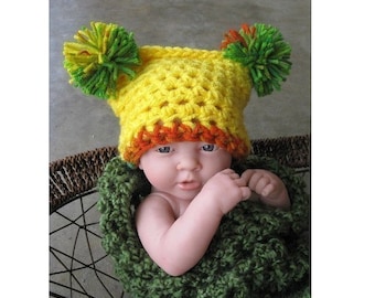 SOFORTIGER DOWNLOAD MUSTER Jester Crochet Hat Pattern Photo Prop (Berechtigung zum Verkauf des fertigen Produkts)