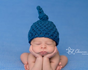 INSTANT DOWNLOAD PATTERN Baby Knot Beanie Hat Photo Prop (Permission to Sell Finished Product)