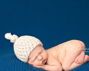 INSTANT DOWNLOAD PATTERN Newborn Knot Hat Photography Prop (Permission to Sell Finished Product)