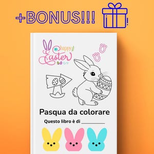 Easter Coloring Book PDF - 10 Pages of Eggs and Bunnies