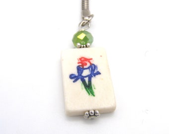 Mahjong Parrot Pendant