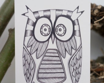 Owl Greetings Card