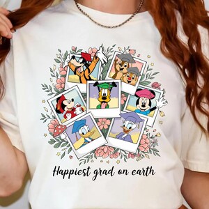 Happiest Place on Earth Shirt, Disneyland Senior Grad Tee, Mickey And Friends Graduation Shirt, Magical Kingdom, Disney World Shirt