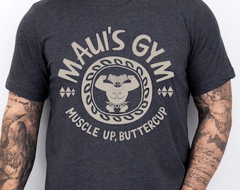 Maui’s Gym Shirt, Moana and Maui Shirt, Disney Shirt For Men, Disney Vacation Shirt, Men's Gym Tee, Gift For Her