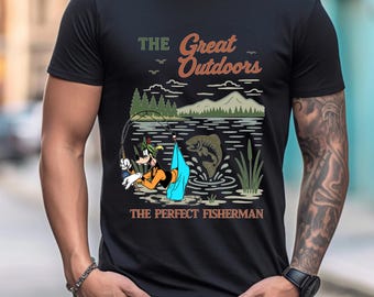 Funny Disney A Goofy Movie Love Fishing World's Greatest Out Shirt, Disney Goofy Fisherman Shirt, Disney Dad Shirt, Fathers Day Gift