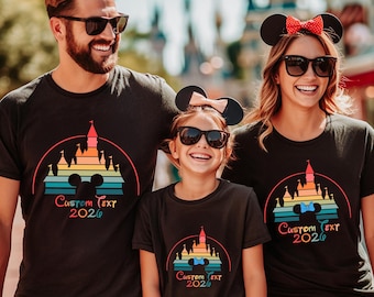 Personalized Disney Trip 2026 Shirt, Disneyland Family Vacation  Group 2026 Shirts, WDW Tee