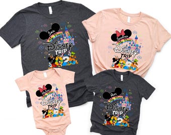 Custom Disney Trip 2026 Shirt, Disney 2026 Shirts, Disney Family Matching Shirts, Disney Vacation Group Shirts, Disneyworld 2026 Shirt