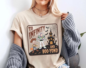 Retro To Infinity and Boo-yond T-shirt, Toy Story Buzz Lightyear and Woody Halloween Shirt, WDW Disneyland Trip Tee