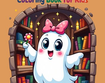 Pueblo fantasma / Libro para colorear para niños - 15 páginas