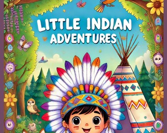 Pequeñas aventuras indie / Libro para colorear para niños - 10 páginas