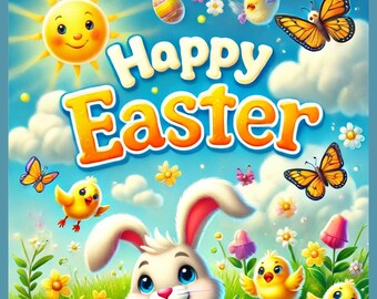 Felices Pascuas / Libro para colorear para niños - 16 páginas