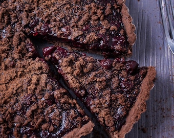 Schokoladen-Kirsch-Streuselkuchen Rezept | Backanleitung (Digitaler Download)