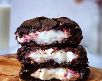 Raspberry Cheesecake Cookies Recipe | Gourmet Chocolate Chip (Digital Download)