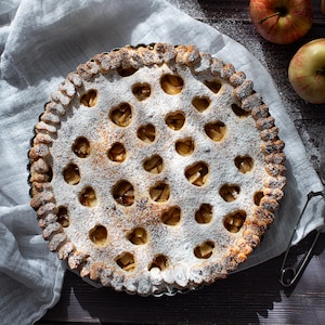 Apple Pie with Heart Lattice Crust | Apple Pie PDF recipe | Digital PDF File | Homemade pie | Cooking tutorial | Printable Digital Download