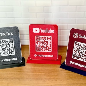 Personalised QR Code Sign | Business & Social Media Display