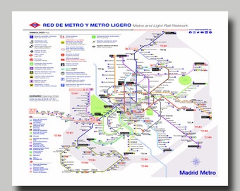 Milan - Map - - Italy - Metro Map - Print - Poster - MTA