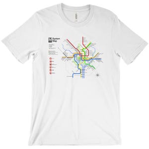 Washington DC - Metro - Karte - T-Shirts