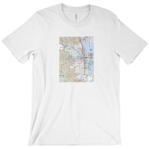 Chicago - U-Bahn Karte - T-Shirts - Unisex