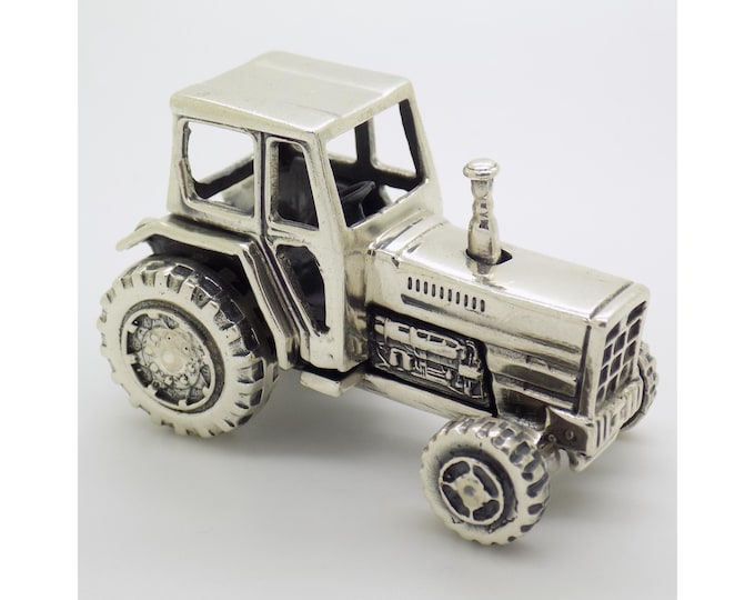 Featured listing image: 3.1-oz. Vintage Italian Handmade Sterling Silver 925 Tractor Large Detailed Solid Figurine made in Tuscany