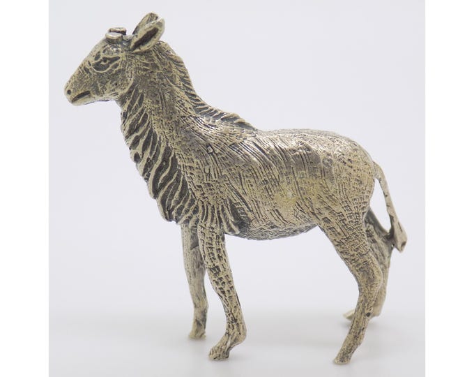 Vintage Italian Handmade Silver Goat Figurine made in Florence Tuscany 1950s