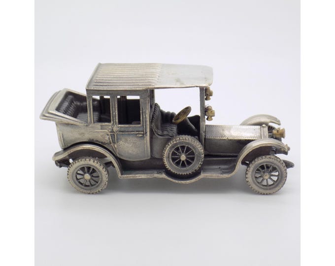 Featured listing image: 5-oz. Vintage Italian Handmade Genuine Silver Rolls-Royce 1912 Classic Collectible Car Rare Large Figurine