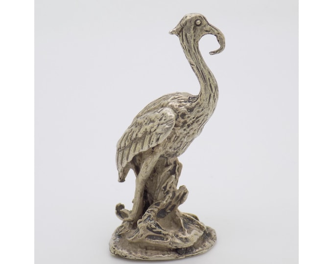 Vintage Italian Handmade Genuine Silver Bird Figurine Rare Collectible Animal Solid Miniature