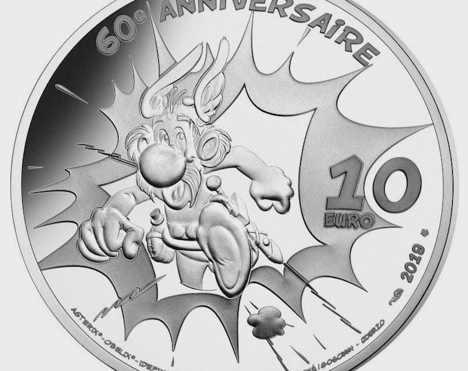France 2019 Asterix La Fille de Vercingetorix 10 Euro BE Silver Proof 900/000 Coin