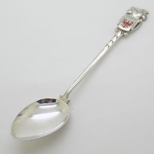 Vintage österrikisk silver souvenirsked Tirol stämplad 800 1970-talet 1980-talet samlarobjekt användbar