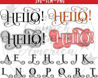 Download Font With Tails Etsy SVG Cut Files