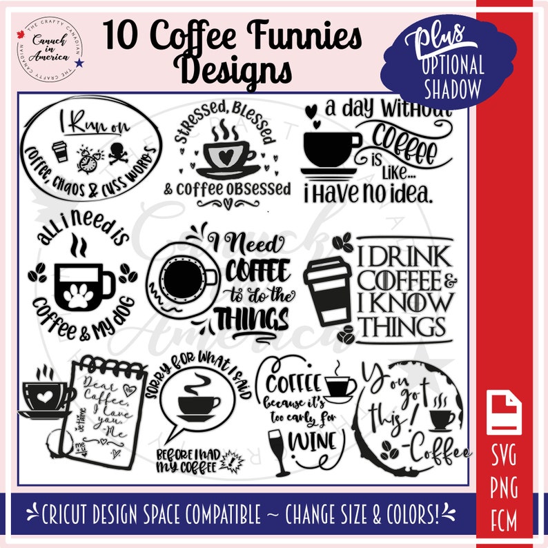 Download COFFEE SVG BUNDLE Funny Svg Bundle Cricut Svg Bundle Svg ...