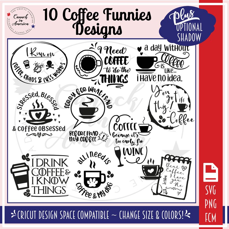 Download COFFEE SVG BUNDLE Funny Svg Bundle Cricut Svg Bundle Svg ...