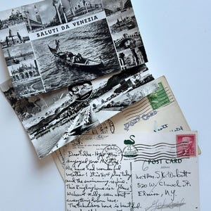 Vintage Postkarten 1910–1990 • Originale gelaufen • Handschrift & Stempel