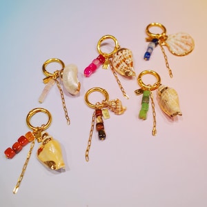 Llavero Talismán de Concha Marina – Amuleto Personalizado de Concha y Cristal