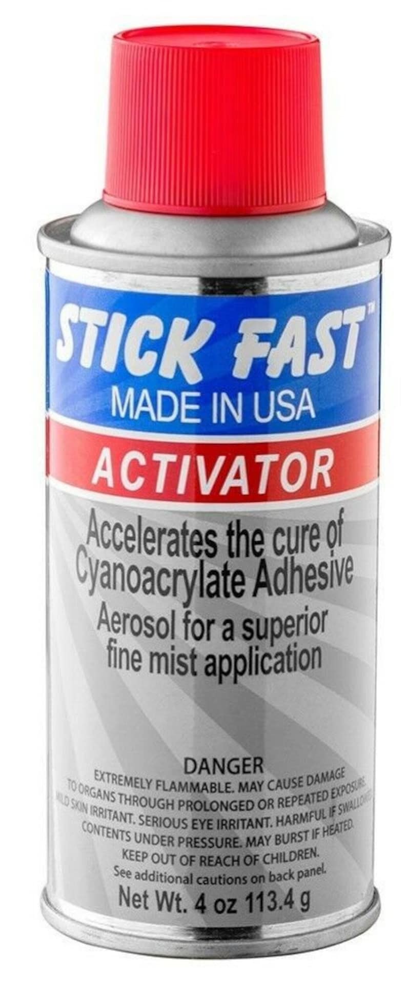 Stick Fast Aerosol Activator for CA Glue 4 oz TMIProducts Etsy