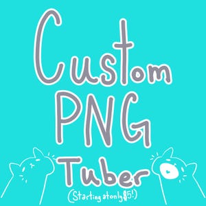 Custom PNG-Tuber+ model! Read description! (You MUST DM me before ordering.)