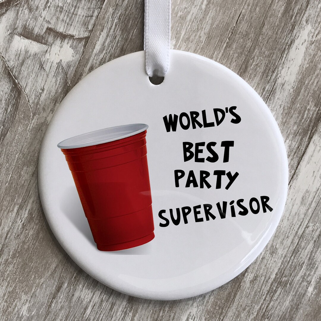Beer Pong Ornament | Designated Driver Drive Safe Ornament Sober Host ...