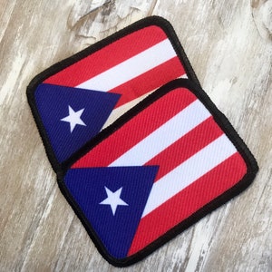 Puerto Rico Flag Patches Puerto Rican Gifts | Puerto Rican Flag Patch | Puerto Rico Christmas Gift for men women | Country Heritage Pride