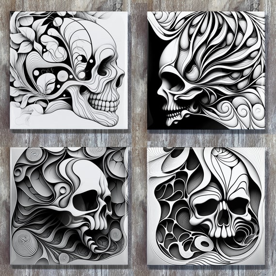 Large skull shop patches for jackets