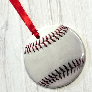 Baseball Ornament | Baseball Christmas Gifts | Coach Player gift | Cardinals Yankees Mets Dodgers Rays Cubs Philly Atlanta Reds World Series