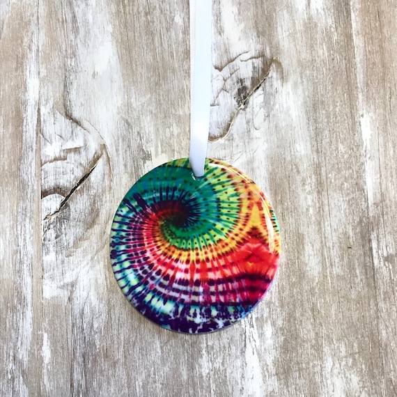 Hippy Ornaments Wave Tie Dye Ornament Rainbow Swirl Tie Dye Christmas  Ornaments Hippie Christmas Ornaments Personalized - Etsy