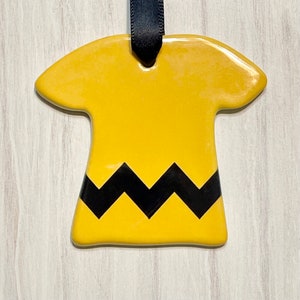 Peanuts Christmas Decorations | Charlie Brown Inspired Shirt Ornament