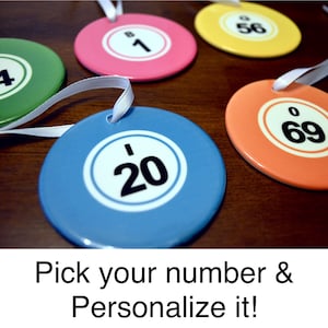 Bingo Player Gift Christmas Ornament | Bingo Ornament | Bingo Numbers, Balls | Bingo Mom, Grandma |Bingo Party Night Decorations Prizes