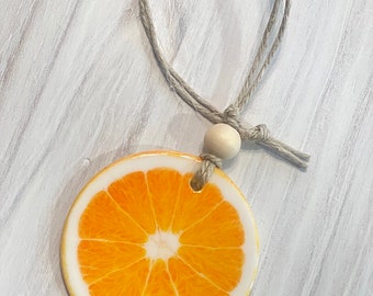 Orange Slice Main Squeeze Ornaments | 4th Anniversary | Citrus Wreath Oranges Ornament | Personalized